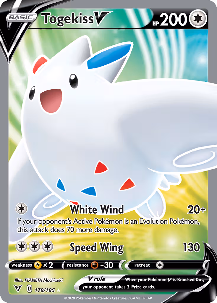 Togekiss V 178/185 Pokemon card