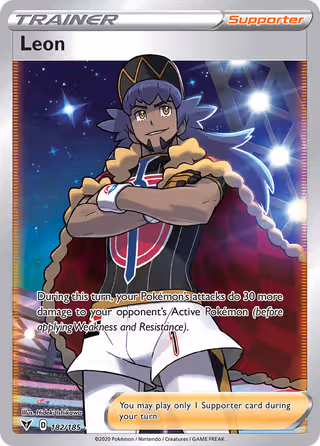 Leon 182/185 Pokemon card