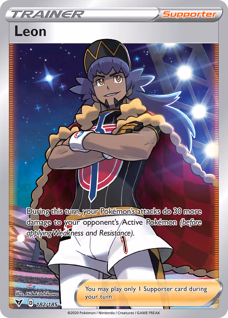 Leon 182/185 Pokemon card