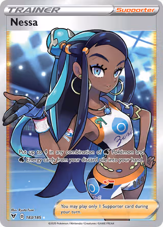 Nessa 183/185 Pokemon card