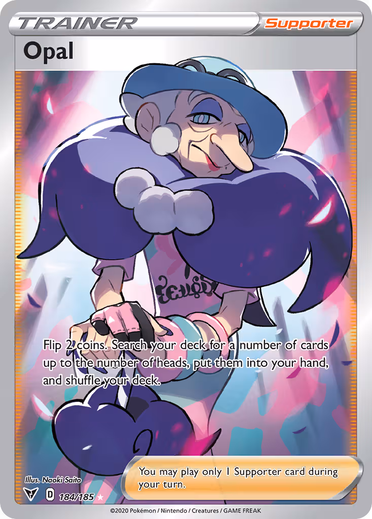 Opal 184/185 Pokemon card