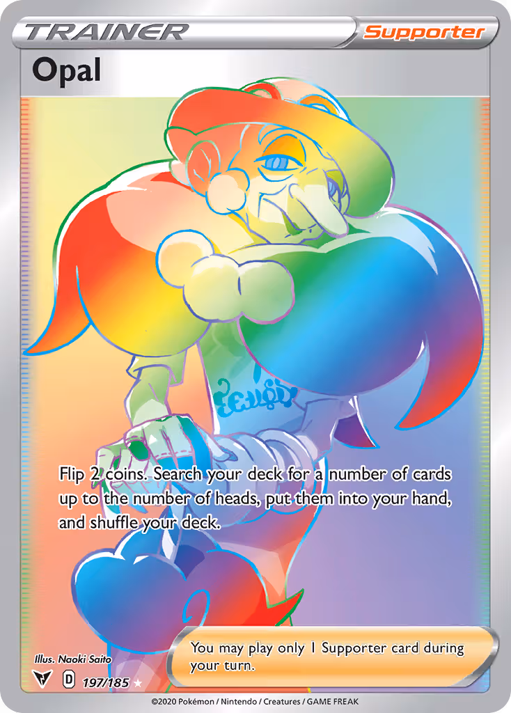 Opal 197/185 Pokemon card