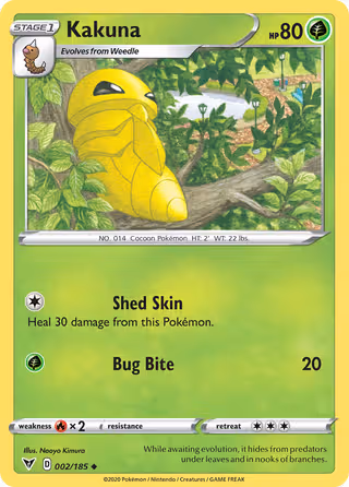 Kakuna 2/185 Pokemon card