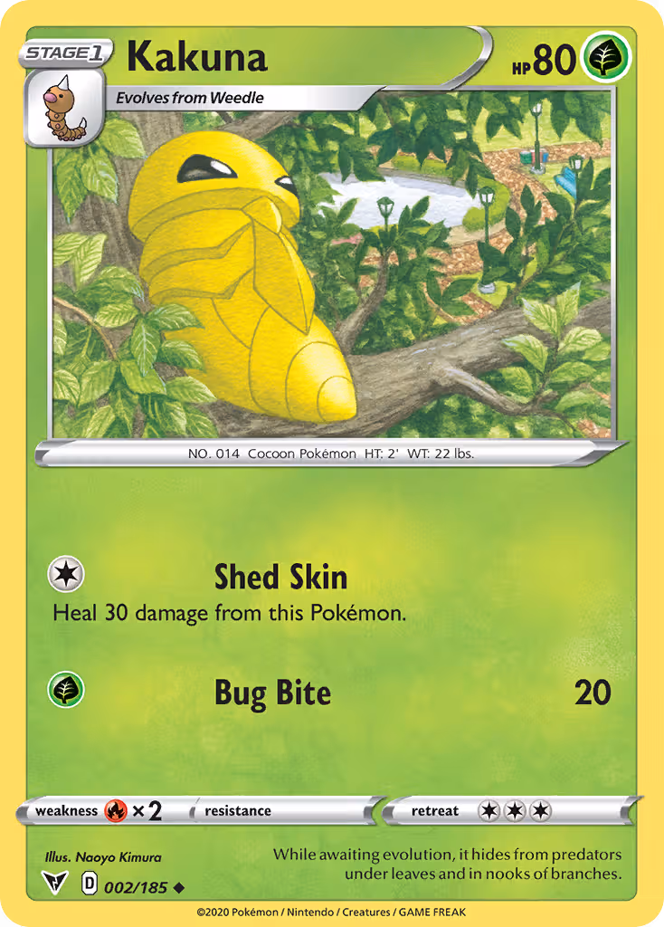 Kakuna 2/185 Pokemon card