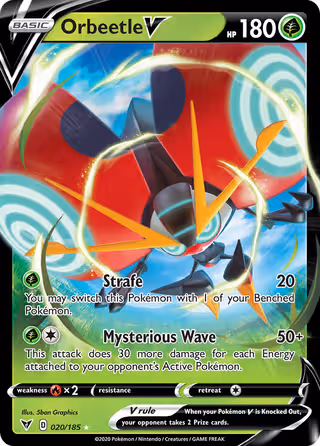 Orbeetle V 20/185 Pokemon card