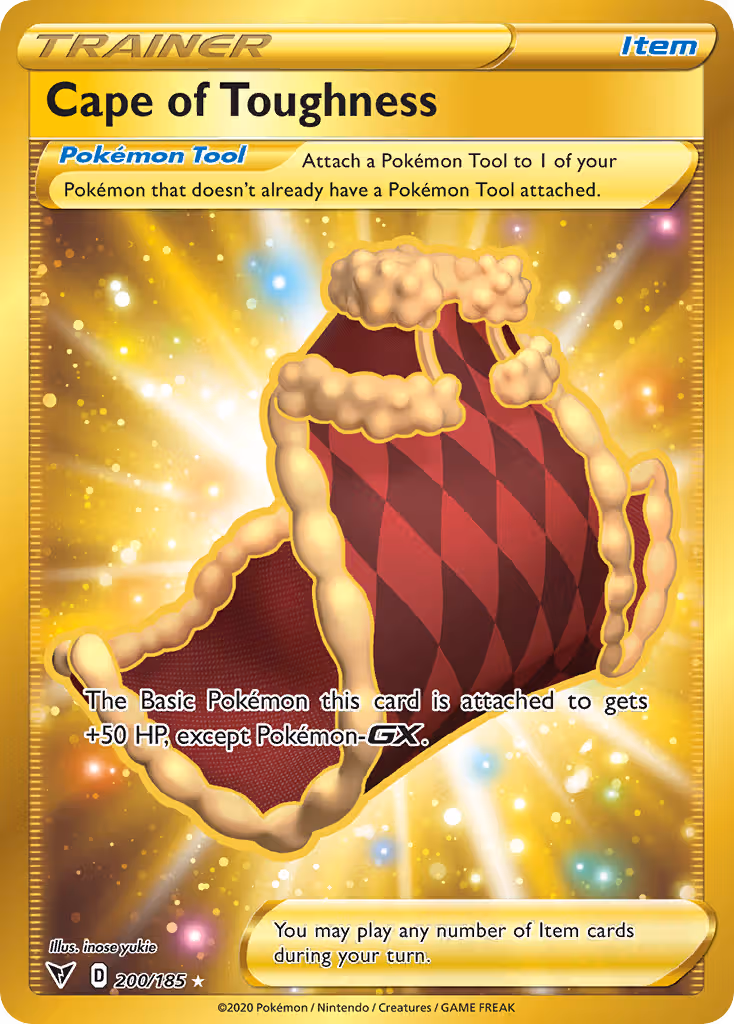 Cape of Toughness 200/185 Pokemon card