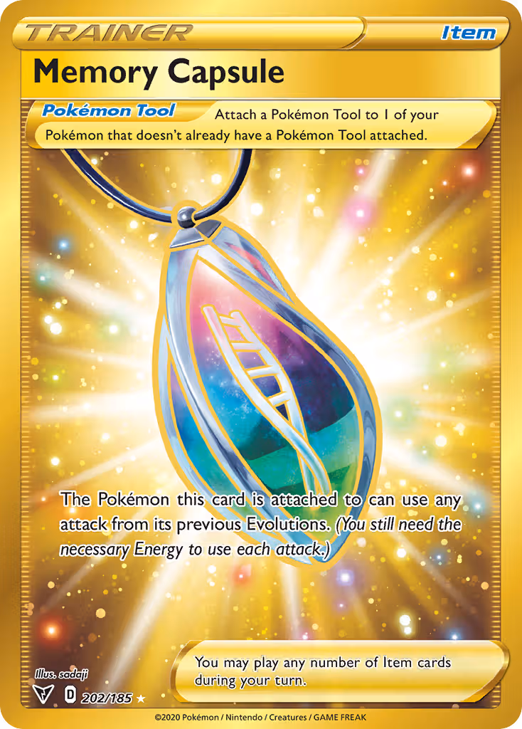 Memory Capsule 202/185 Pokemon card