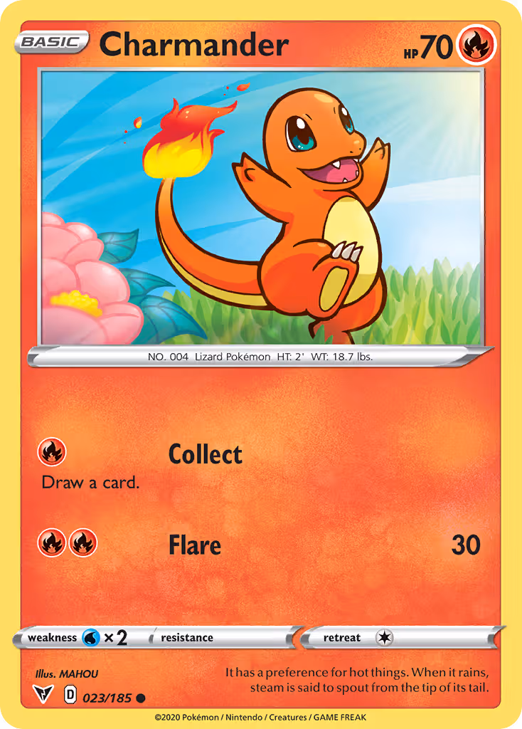 Charmander 23/185 Pokemon card