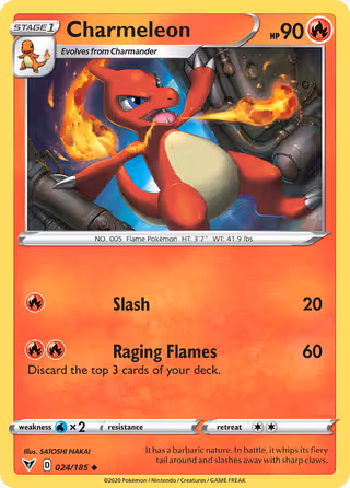 Charmeleon 24/185 Pokemon card