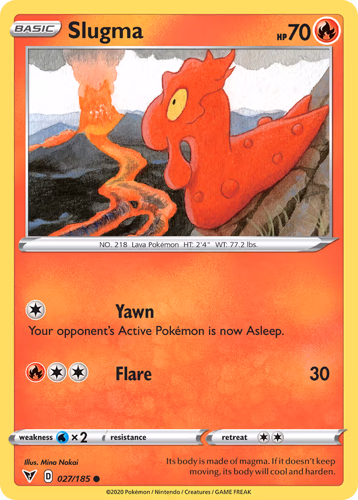 Slugma 27/185 Pokemon card