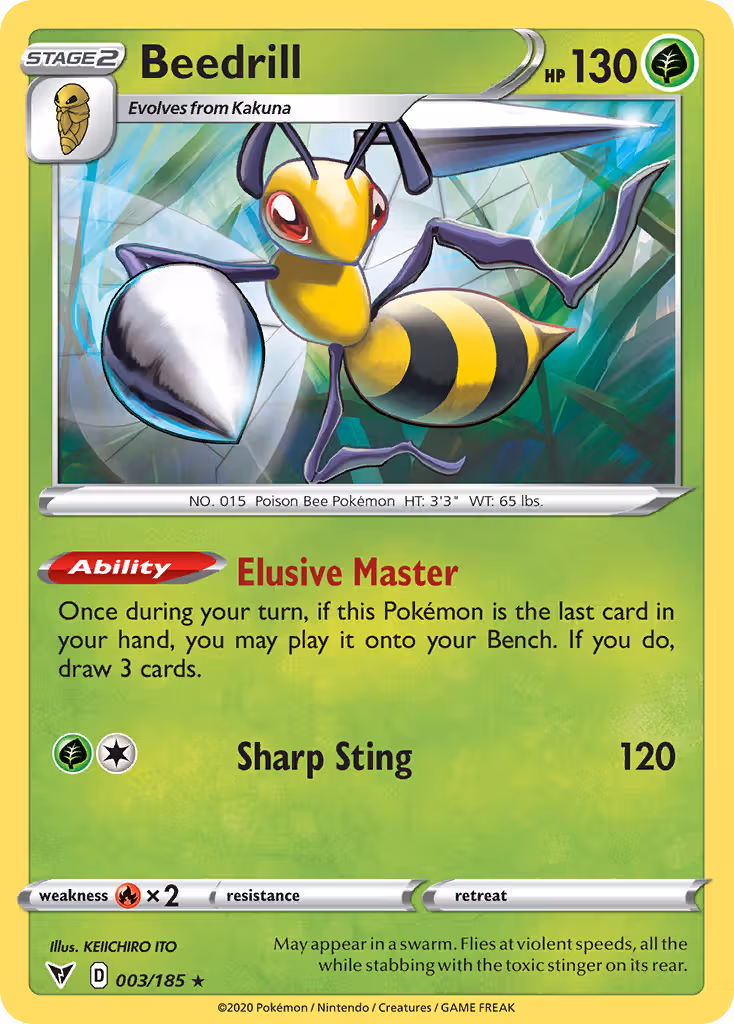Beedrill 3/185 Pokemon card