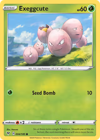 Exeggcute 4/185 Pokemon card
