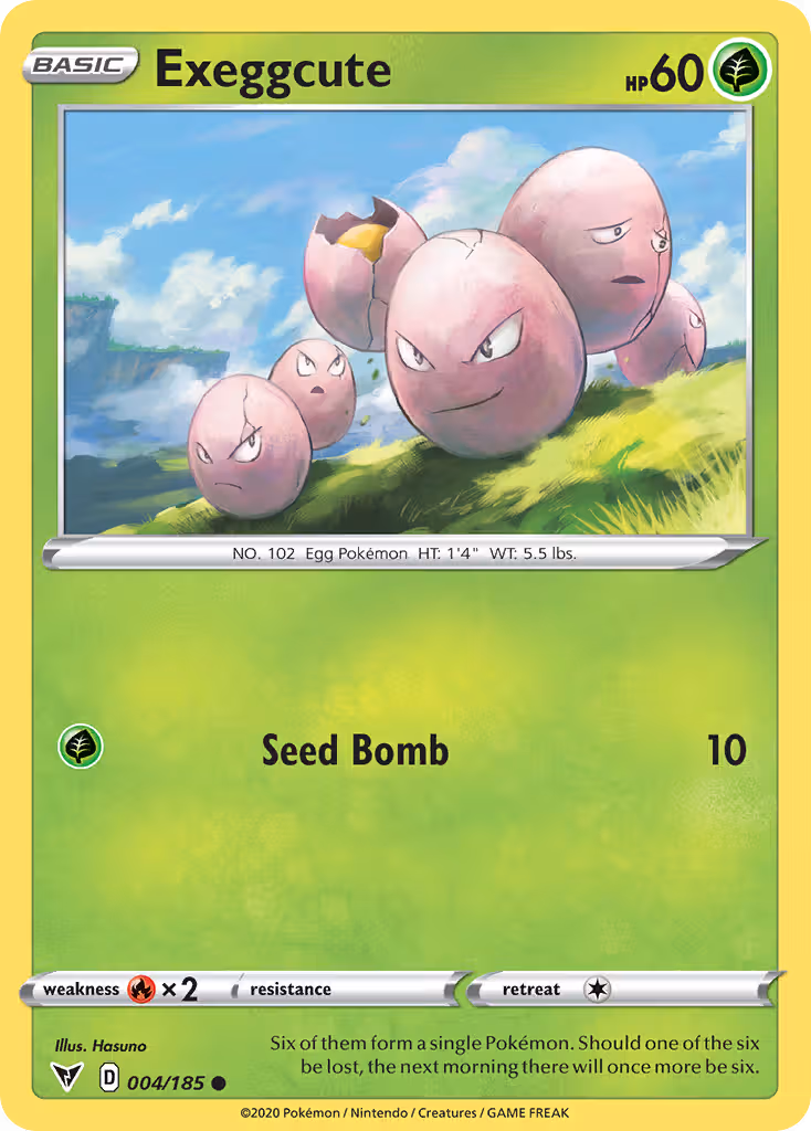 Exeggcute 4/185 Pokemon card