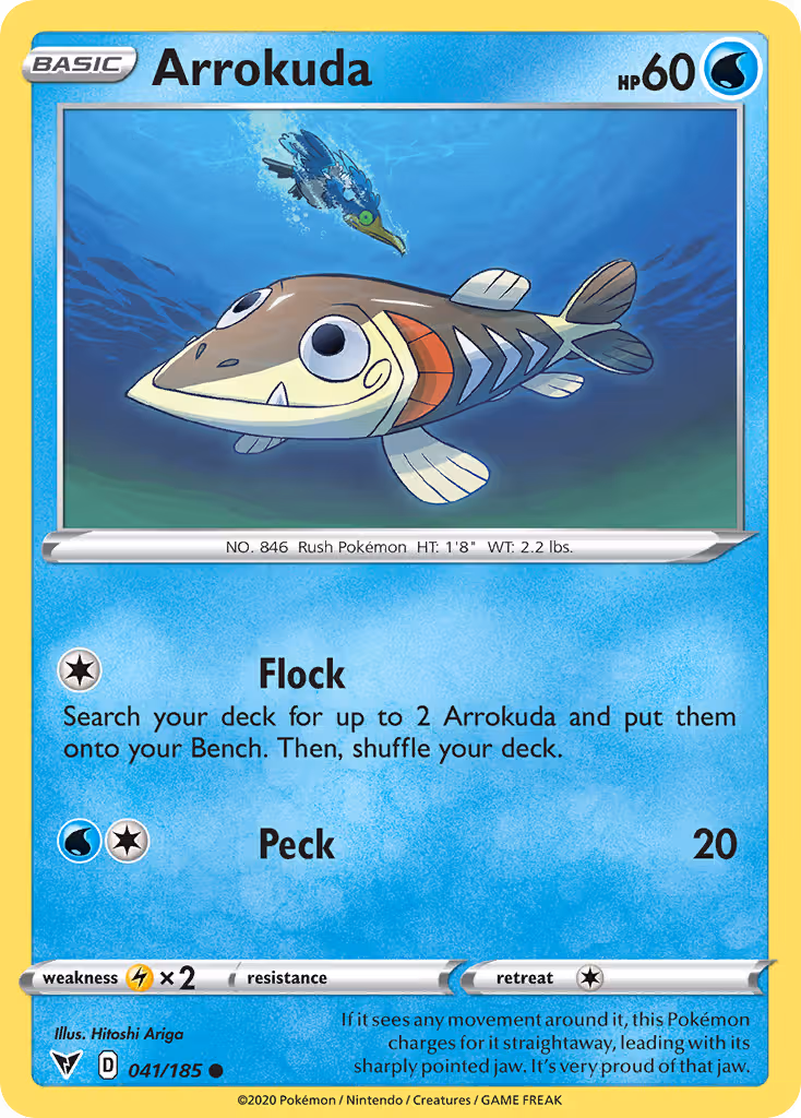 Arrokuda 41/185 Pokemon card