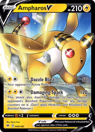 Ampharos V 49/185 Pokemon card