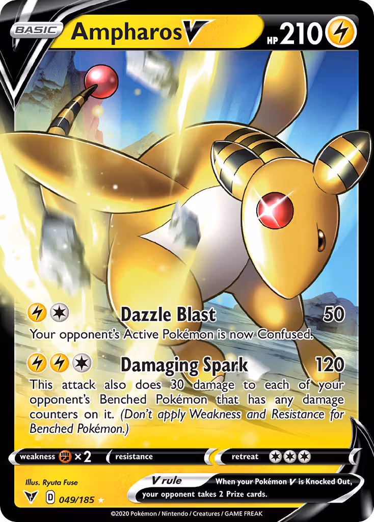 Ampharos V 49/185 Pokemon card