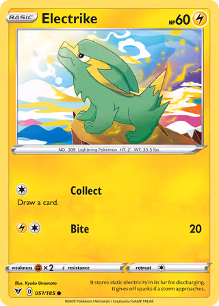 Electrike 51/185 Pokemon card