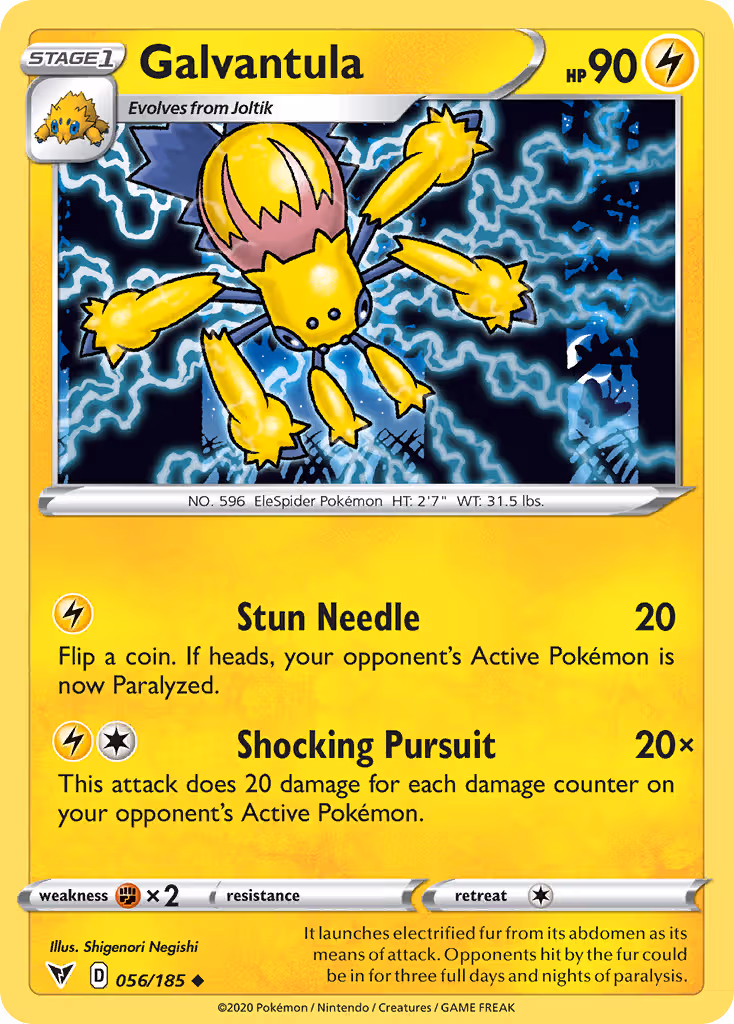 Galvantula 56/185 Pokemon card