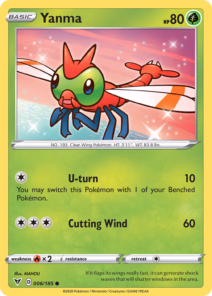 Yanma 6/185 Pokemon card