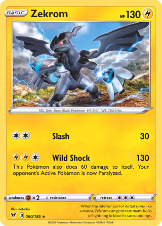Zekrom 60/185 Pokemon card
