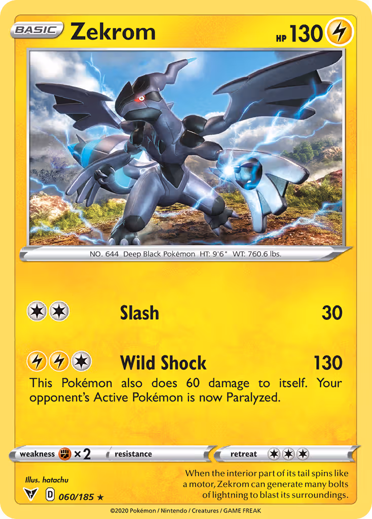Zekrom 60/185 Pokemon card