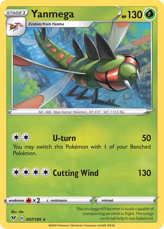 Yanmega 7/185 Pokemon card