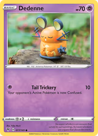Dedenne 77/185 Pokemon card