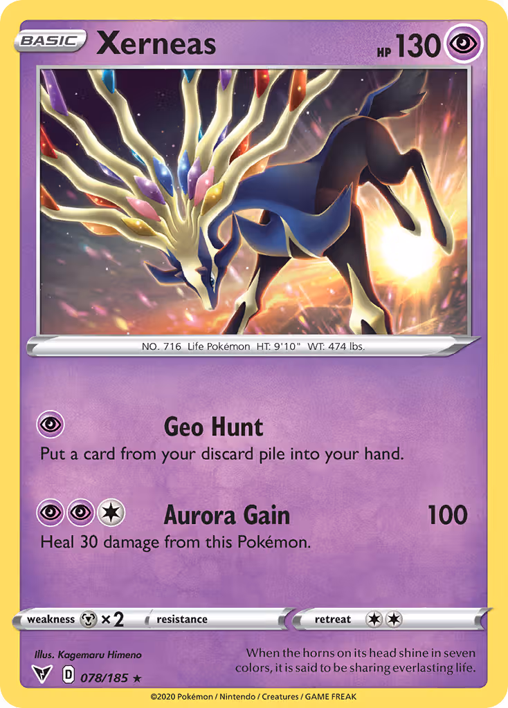 Xerneas 78/185 Pokemon card