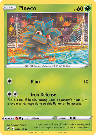 Pineco 8/185 Pokemon card