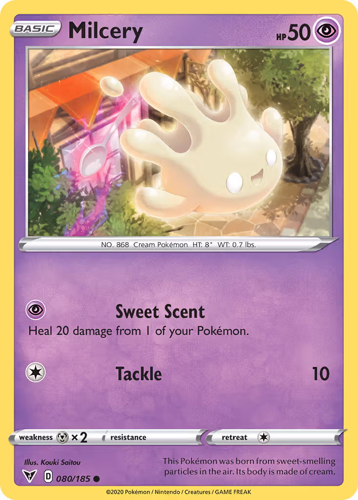 Milcery 80/185 Pokemon card