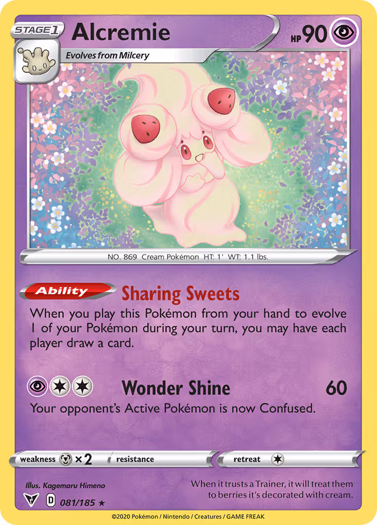 Alcremie 81/185 Pokemon card