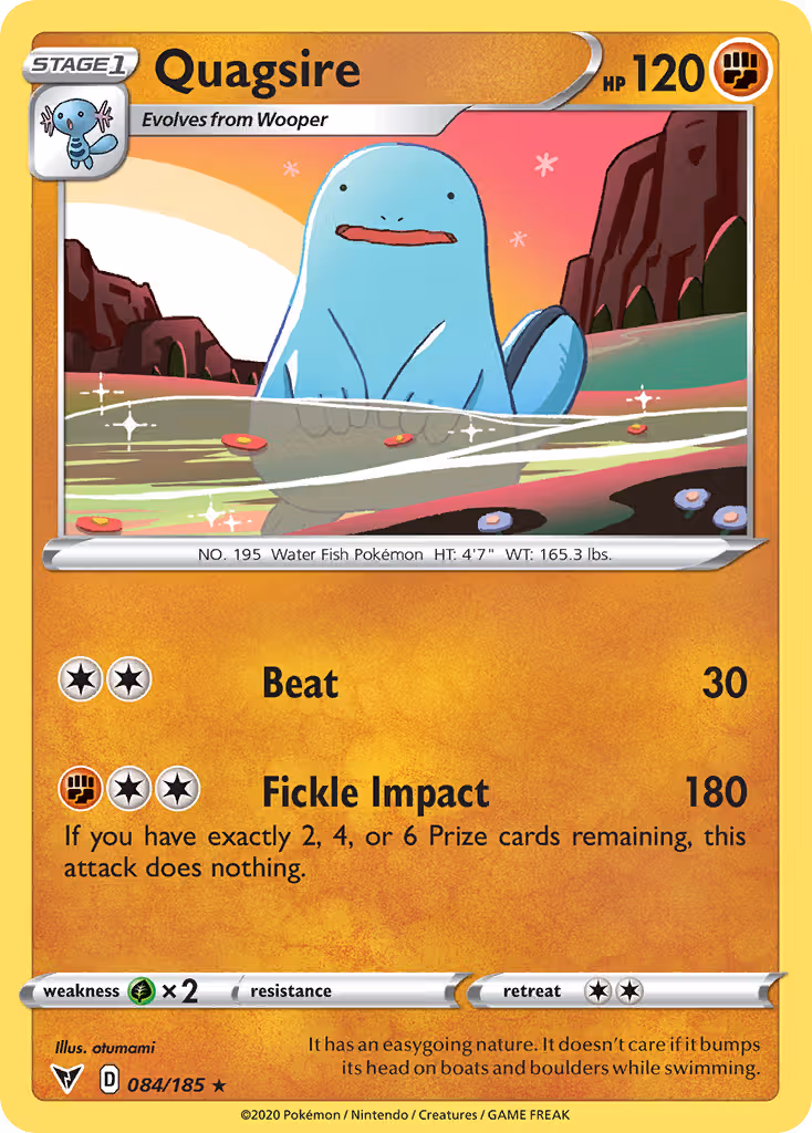 Quagsire 84/185 Pokemon card