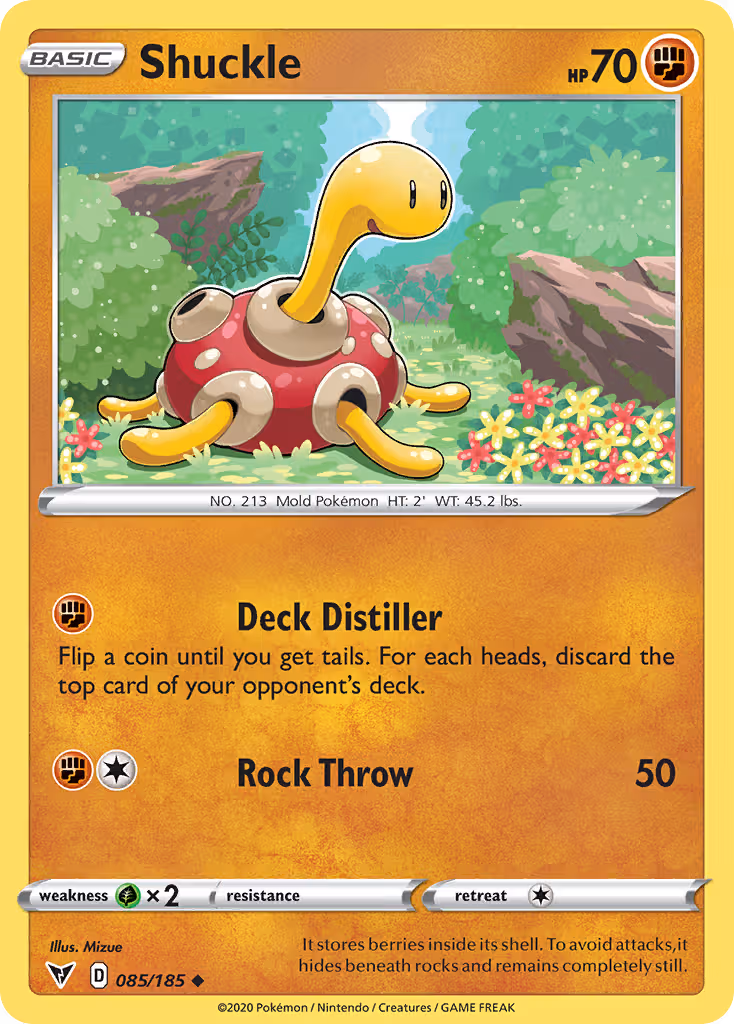 Shuckle 85/185 Pokemon card