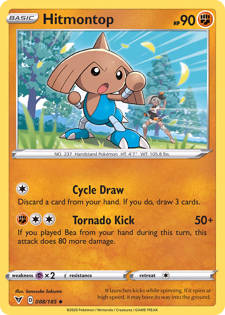 Hitmontop 88/185 Pokemon card