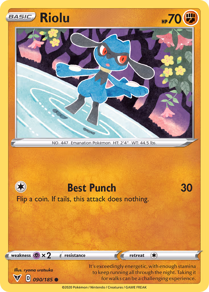 Riolu 90/185 Pokemon card