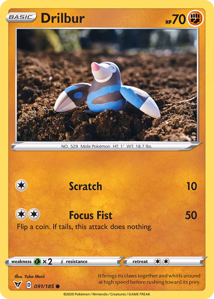 Drilbur 91/185 Pokemon card