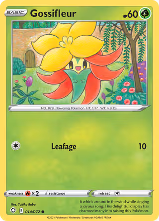 Gossifleur 14/72 Pokemon card