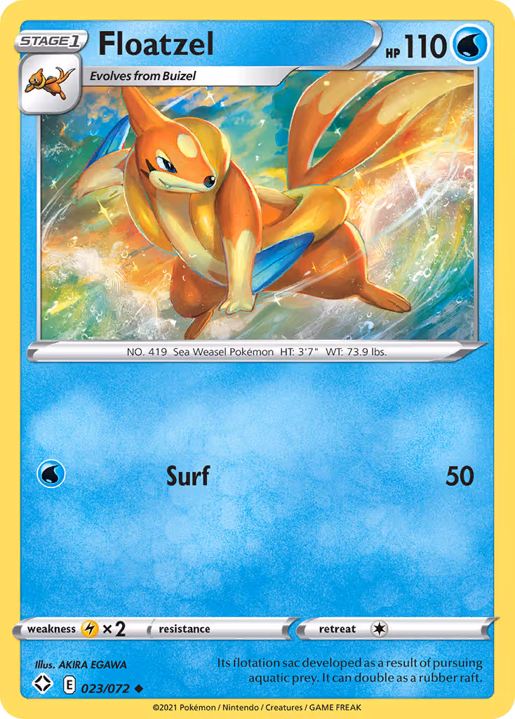 Floatzel 23/72 Pokemon card