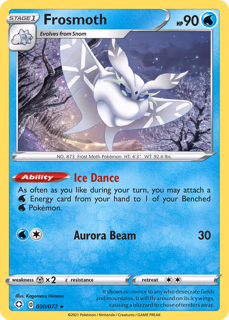 Frosmoth 30/72 Pokemon card