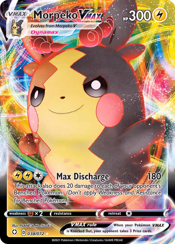 Morpeko VMAX 38/72 Pokemon card