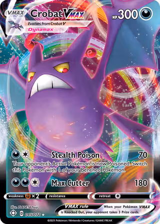 Crobat VMAX 45/72 Pokemon card