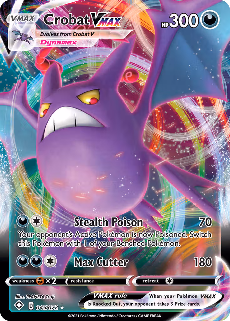 Crobat VMAX 45/72 Pokemon card