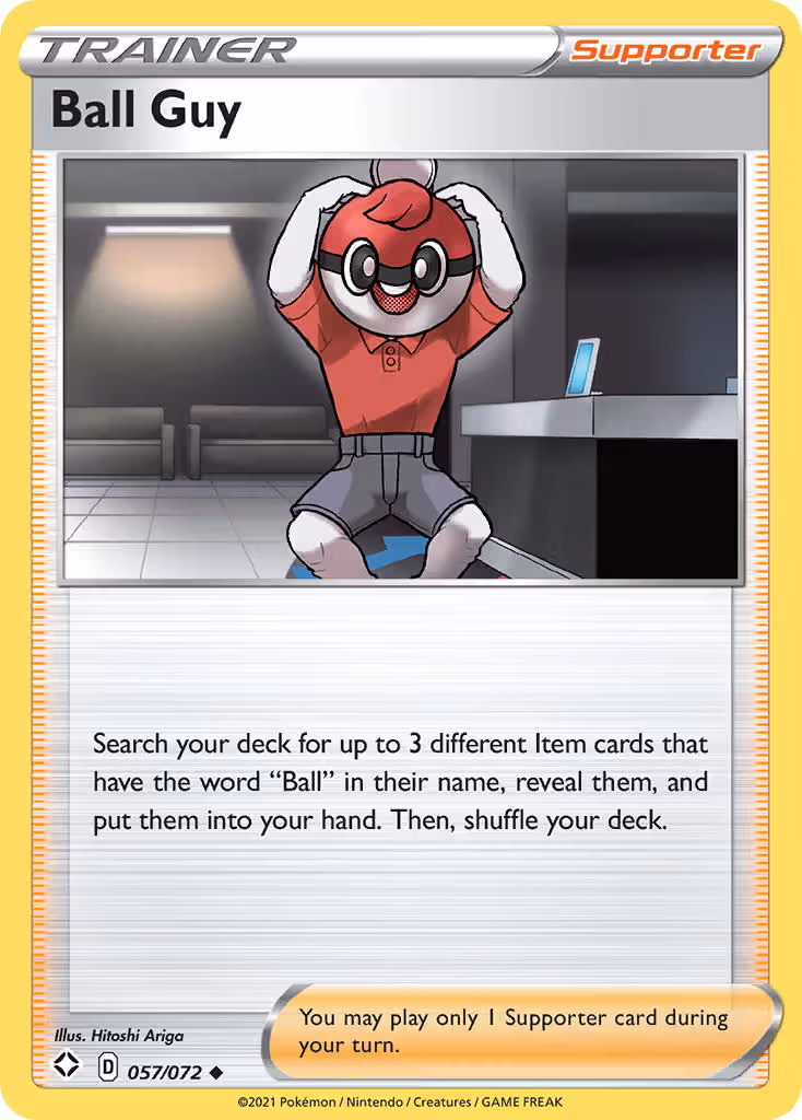 Ball Guy 57/72 Pokemon card