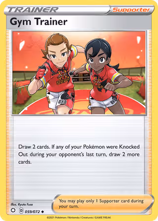 Gym Trainer 59/72 Pokemon card