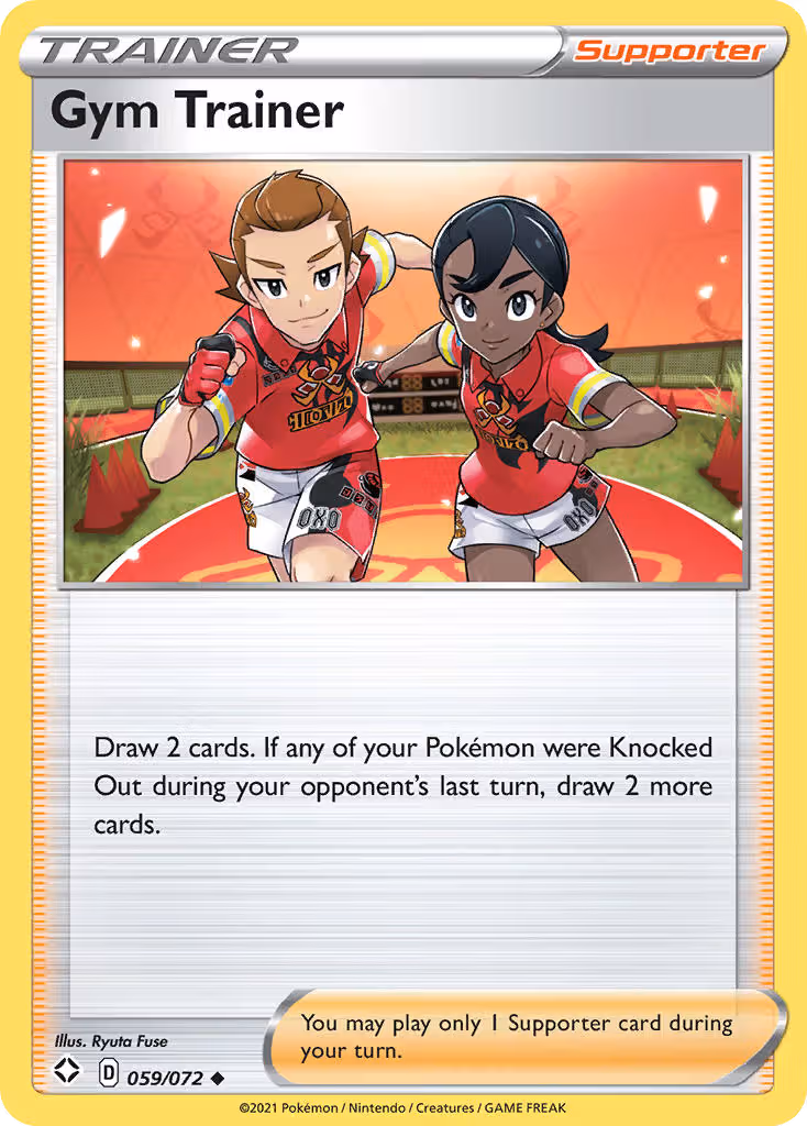 Gym Trainer 59/72 Pokemon card