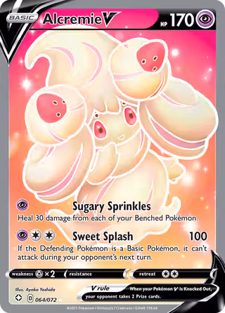Alcremie V 64/72 Pokemon card