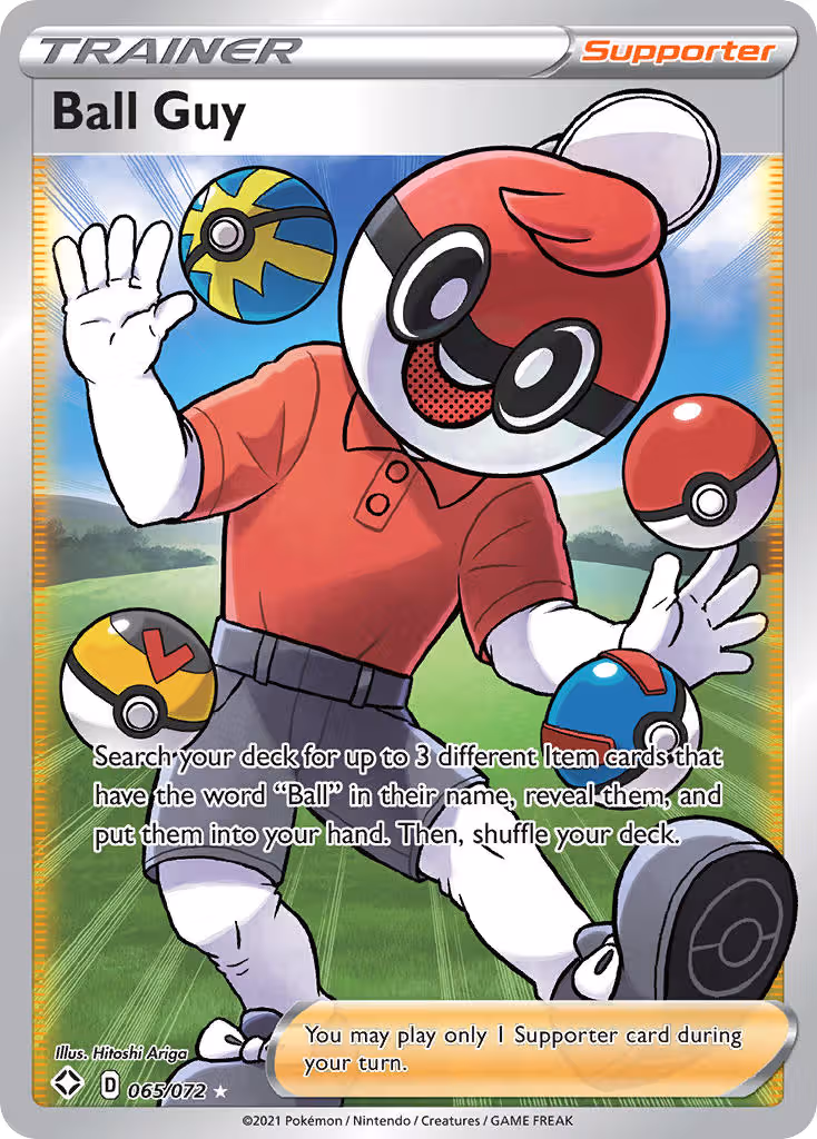 Ball Guy 65/72 Pokemon card