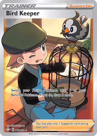 Bird Keeper 66/72 Pokemon card