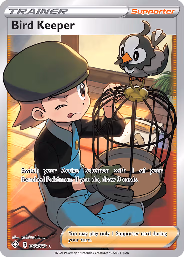 Bird Keeper 66/72 Pokemon card