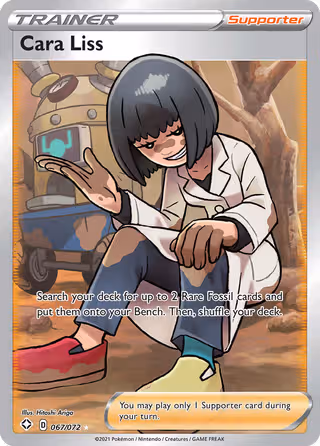 Cara Liss 67/72 Pokemon card